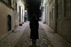 Woman Walking in Empty City | Family Security - USA Woman Walking in Empty City