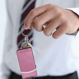 RhineStun Keychain Stun Gun_In Males_Pink