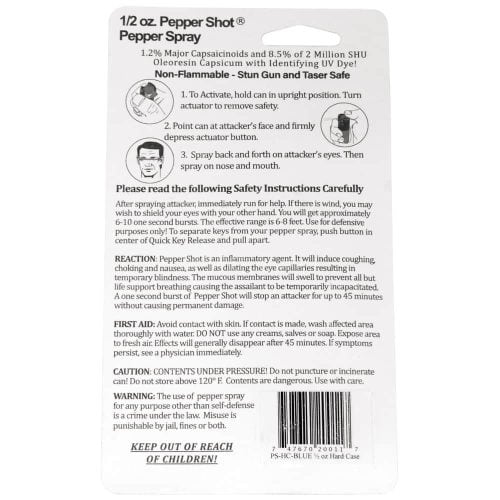 Pepper Shot Pepper Spray Products 1/2 oz.