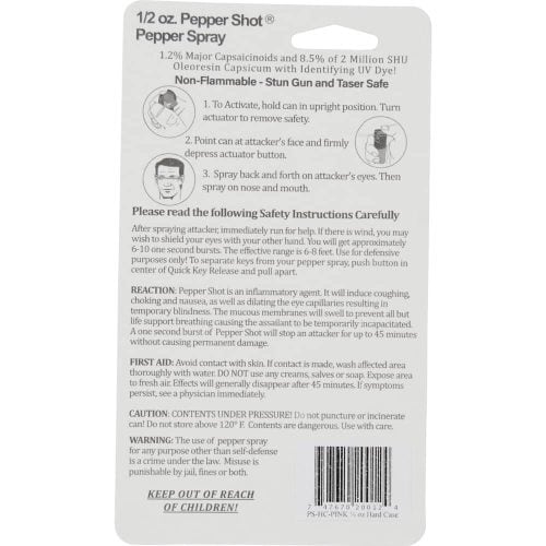 Pepper Shot Pepper Spray Products 1/2 oz.