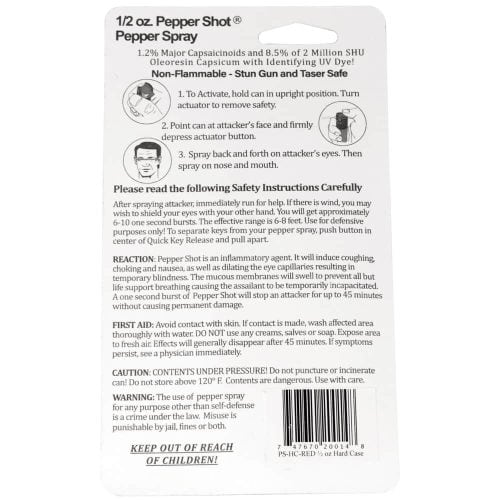 Pepper Shot Pepper Spray Products 1/2 oz.