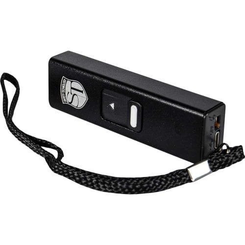 Slider Stun Gun LED Flashlight USB Charger