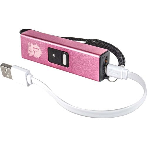 Slider Stun Gun LED Flashlight USB Charger
