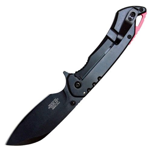 Assisted Open Folding Pocket Knife, Handle w/ Accents
