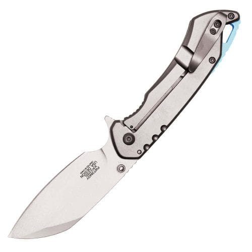 Assisted Open Folding Pocket Knife, Handle w/ Accents