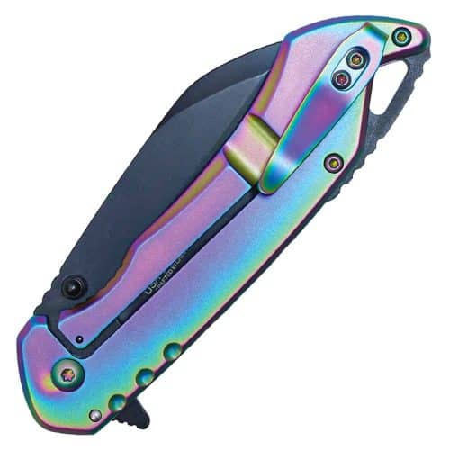 Assisted Open Folding Pocket Knife, Handle w/ Accents