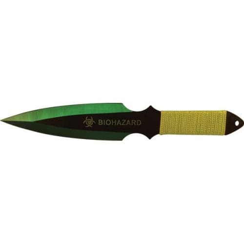 2 Piece Throwing Knife BioHazard