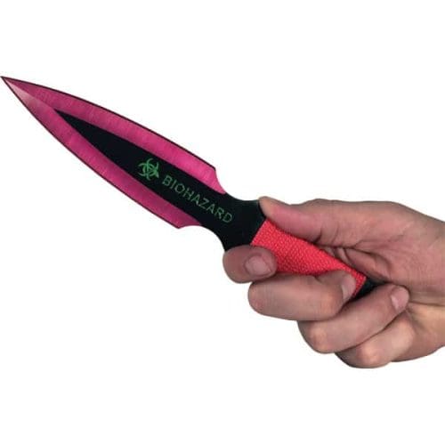 2 Piece Throwing Knife BioHazard