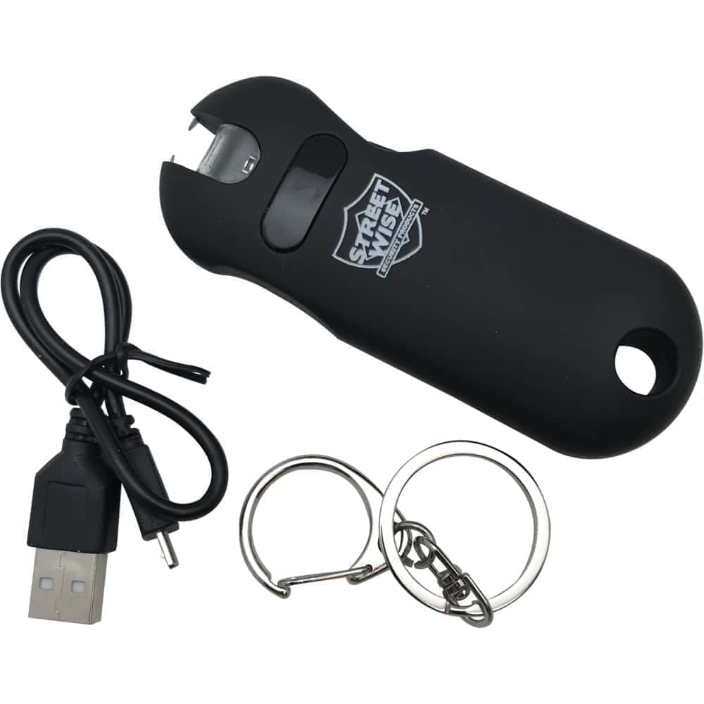 SWS24BK_fjpg - Family Security - USA Streetwise Smart Keychain Stun Gun