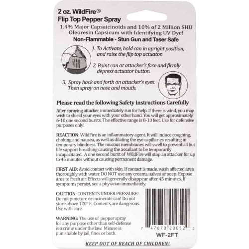 Wildfire Pepper Spray Stream