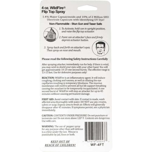Wildfire Pepper Spray Stream
