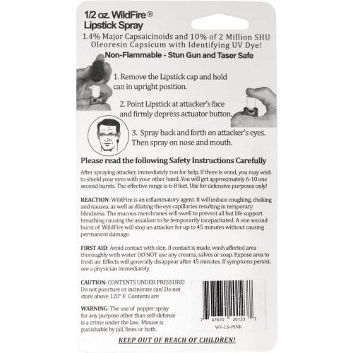 Lipstick Pepper Spray Black